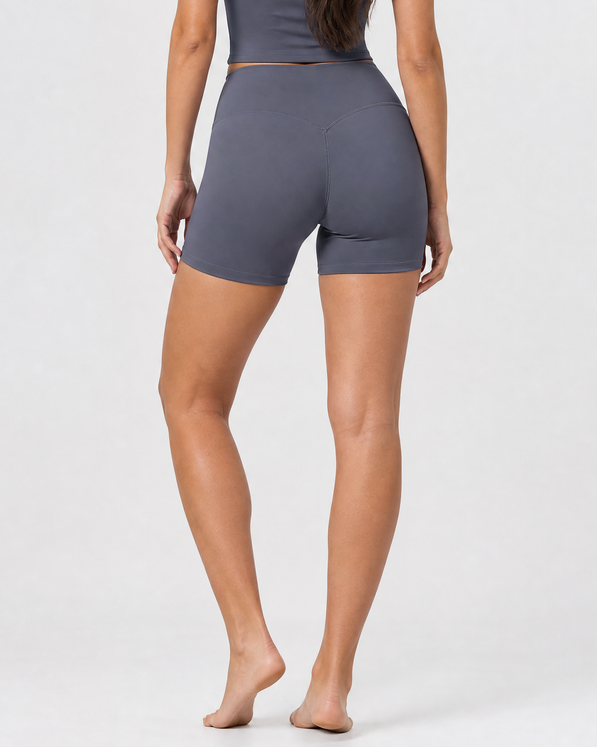 Lox טייץ קצר קלאסי - Gray - lower back