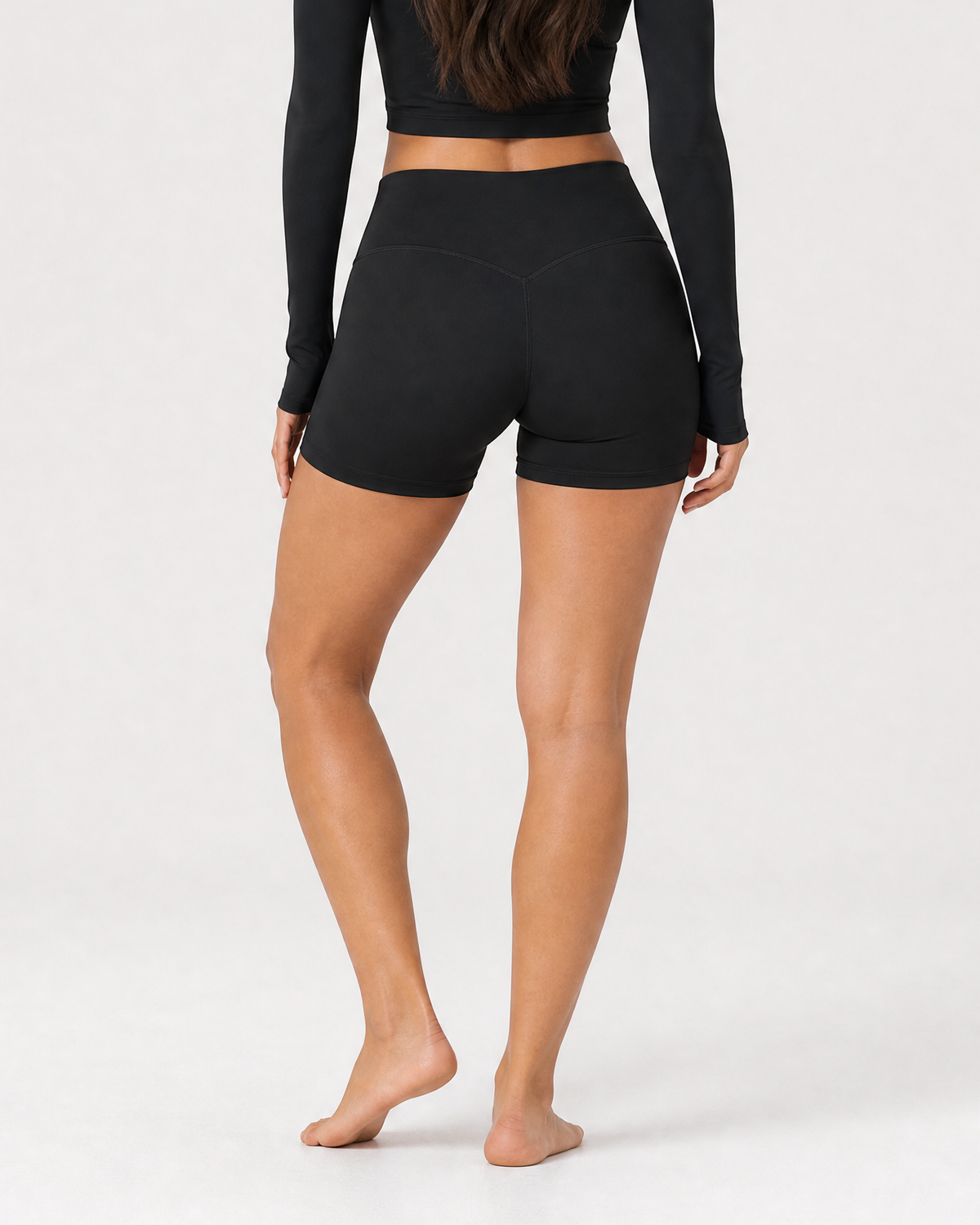 Lox טייץ קצר קלאסי - Black - lower back