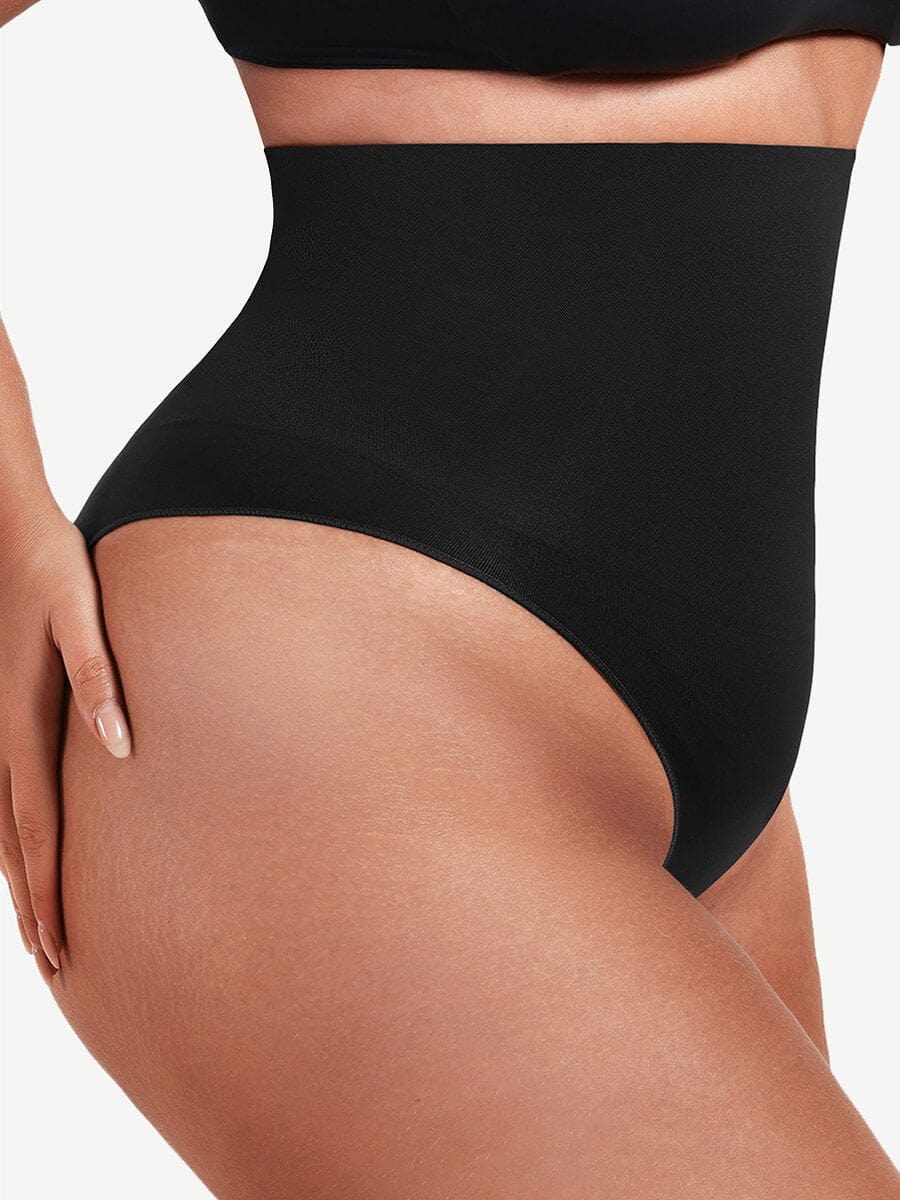 תחתון מחטב Seamless בגזרה גבוהה עם החלקה בטן חזקה