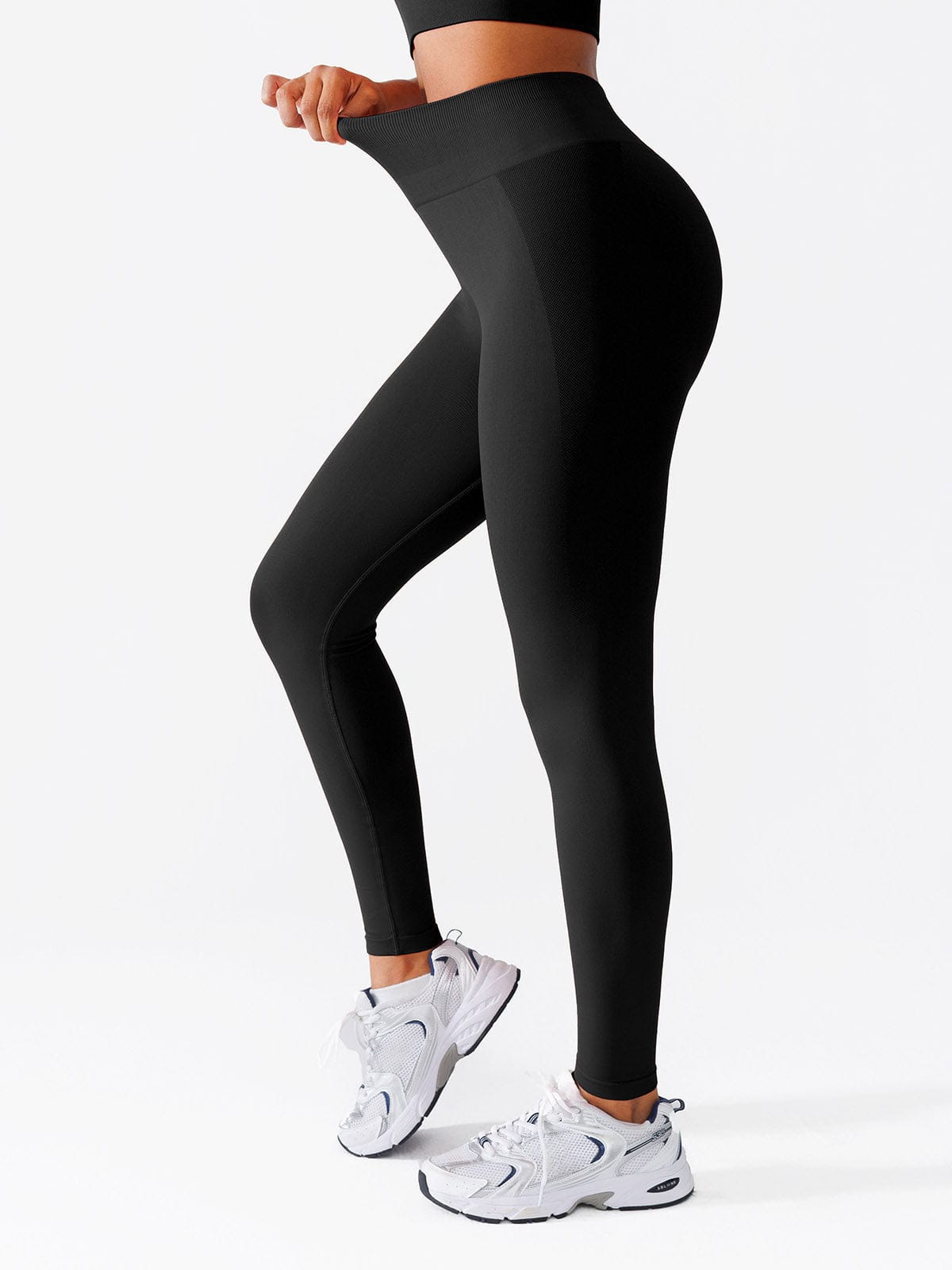 טייץ מחטב Seamless עם מותן גבוהה והרמת ישבן