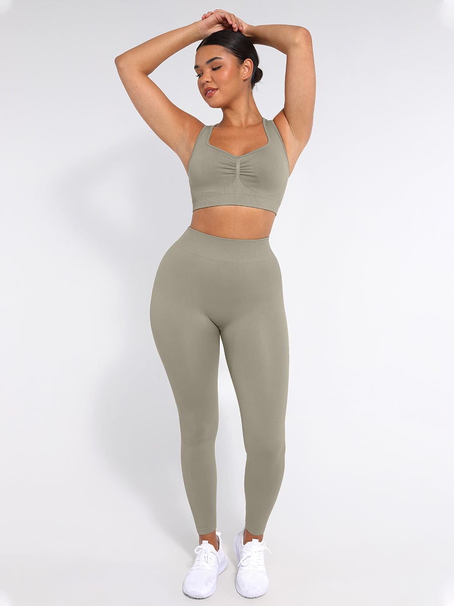 טייץ מחטב Seamless בגזרה גבוהה