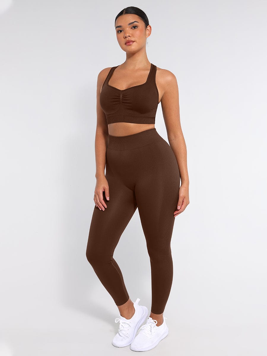 טייץ מחטב Seamless בגזרה גבוהה
