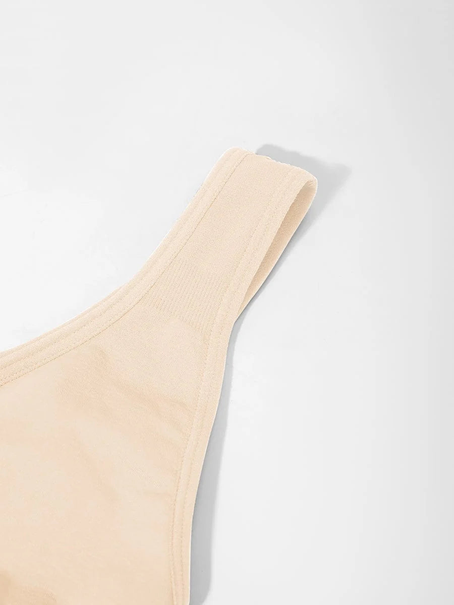 חזייה מחטבת Seamless עם תמיכת חזה וגב רחב