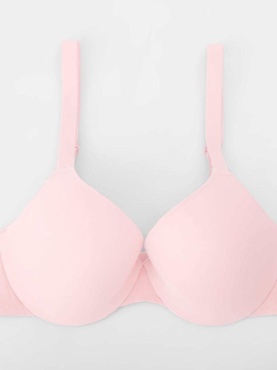 חזיית טי שירט פוש אפ חצי כיסוי עם קשת Seamless וכתפיות מתכווננות
