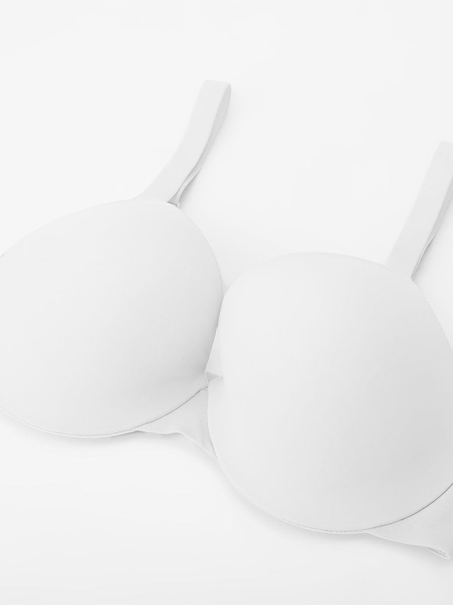 חזיית טי שירט פוש אפ חצי כיסוי עם קשת Seamless וכתפיות מתכווננות