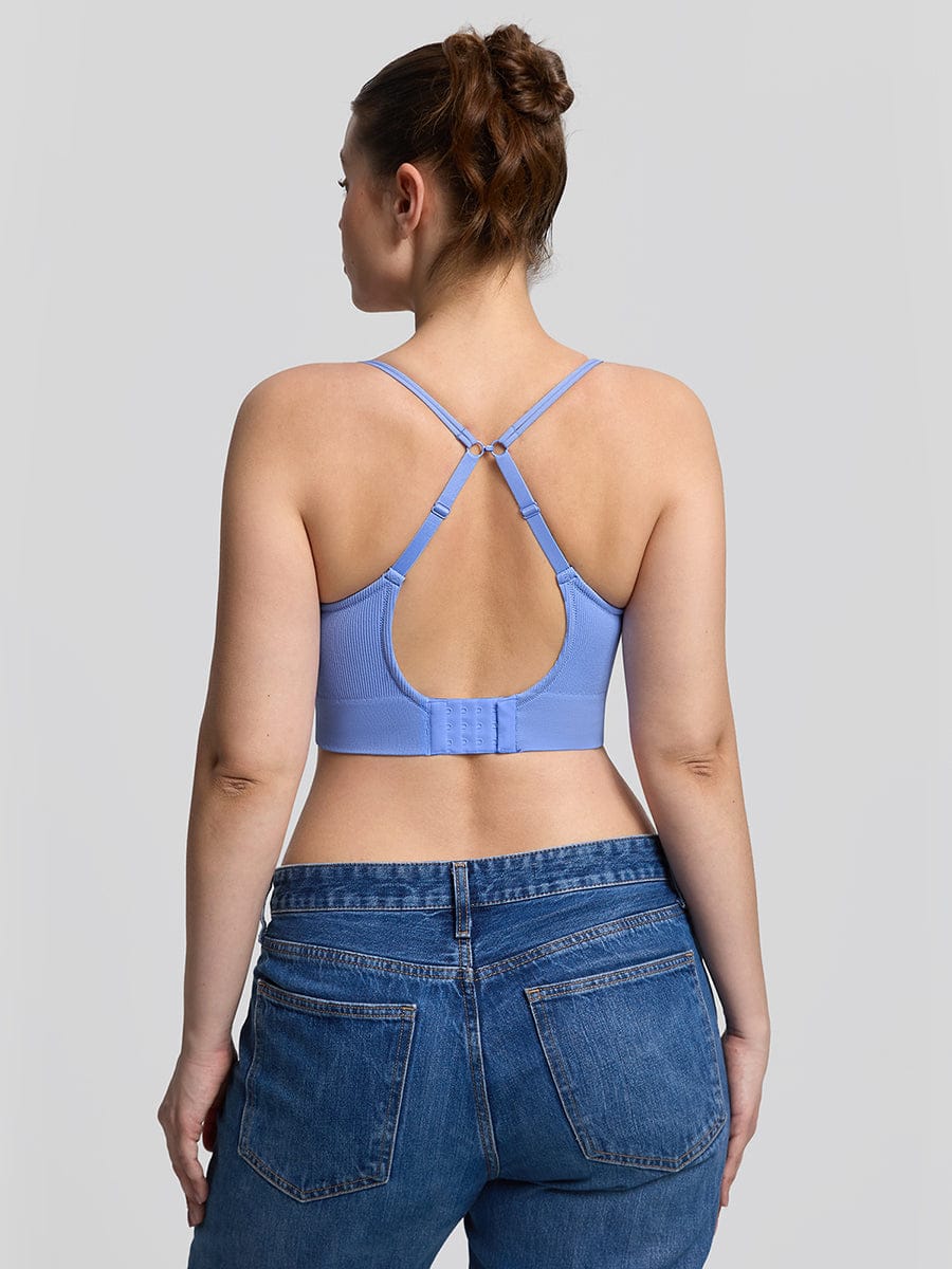 חזיית טי שירט Seamless חצי כיסוי ללא קשת