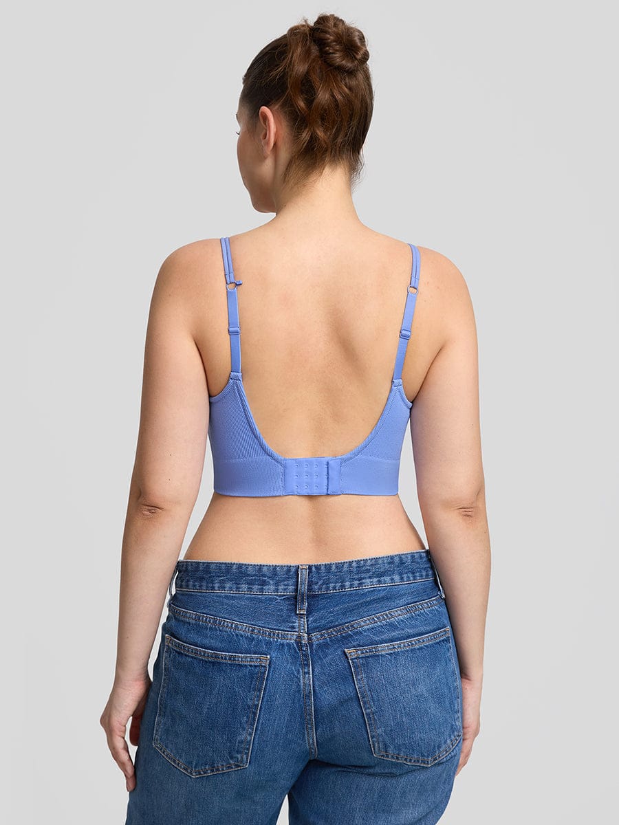 חזיית טי שירט Seamless חצי כיסוי ללא קשת