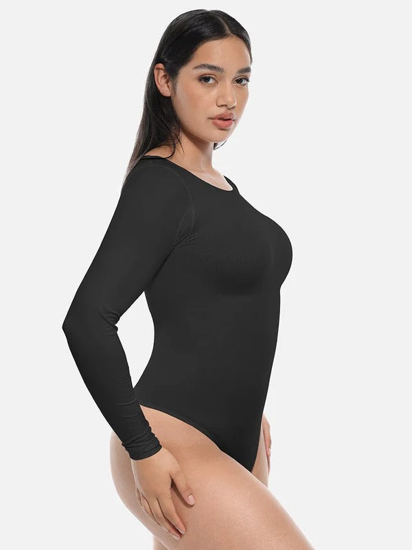 בגד גוף Seamless עם מחוך מובנה להצרת המותניים
