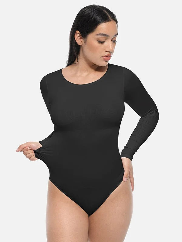 בגד גוף Seamless עם מחוך מובנה להצרת המותניים