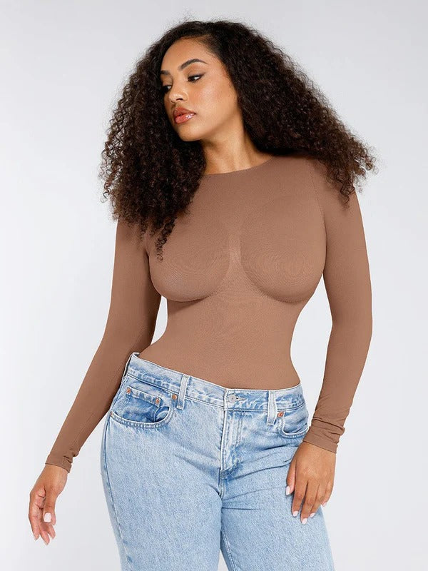 בגד גוף מחטב Seamless עם תמיכת חזה הידוק המותניים וחיטוב בטן