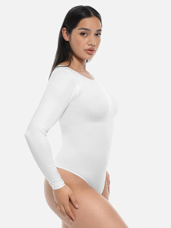 בגד גוף Seamless עם מחוך מובנה להצרת המותניים