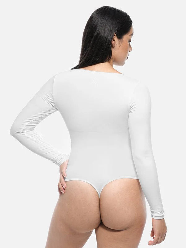 בגד גוף Seamless עם מחוך מובנה להצרת המותניים