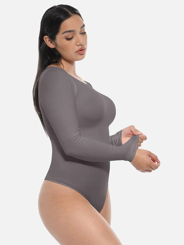 בגד גוף Seamless עם מחוך מובנה להצרת המותניים