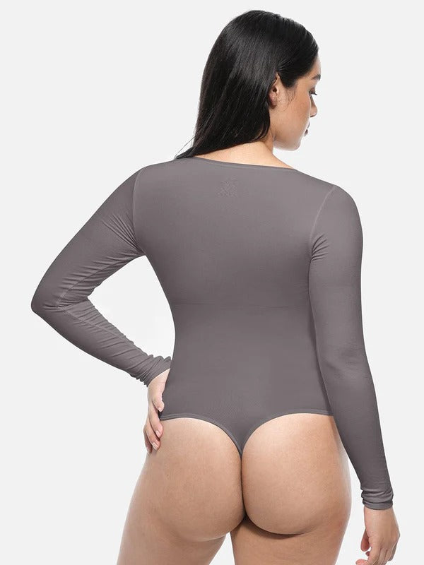 בגד גוף Seamless עם מחוך מובנה להצרת המותניים