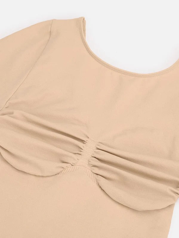 בגד גוף מחטב Seamless עם תמיכת חזה הידוק המותניים וחיטוב בטן