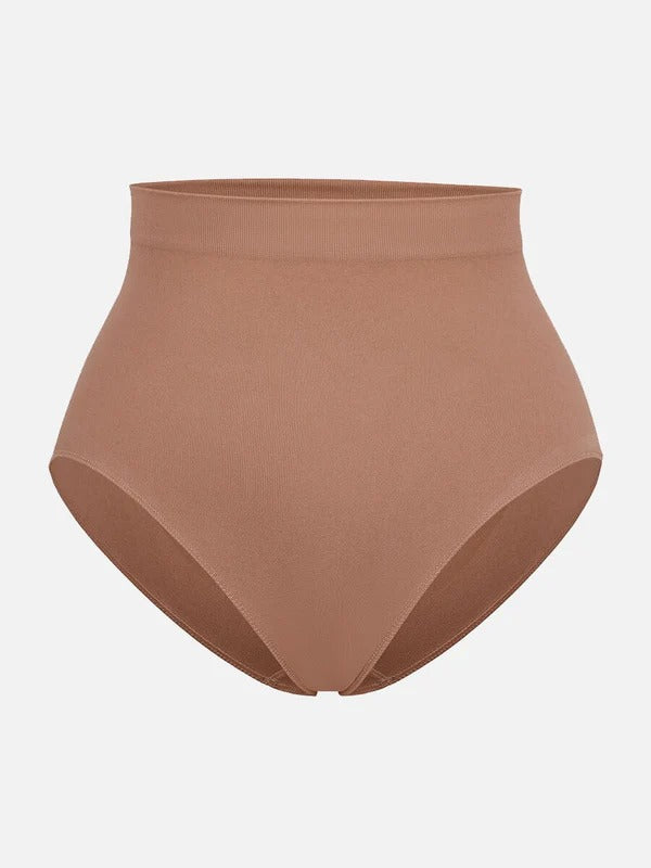 תחתון מחטב Seamless בגזרה בינונית עם חיטוב בטן ועיצוב ישבן