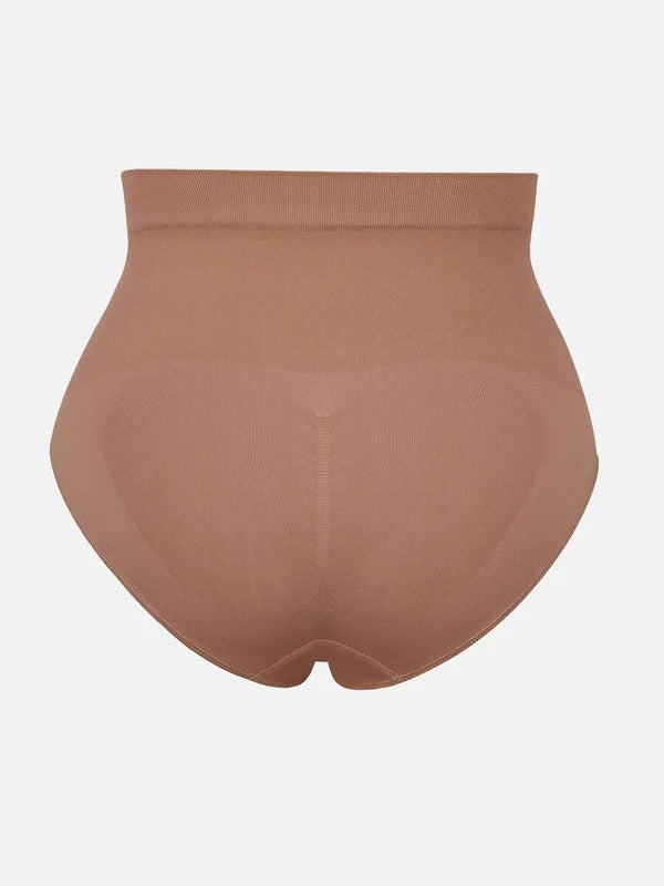 תחתון מחטב Seamless בגזרה בינונית עם חיטוב בטן ועיצוב ישבן