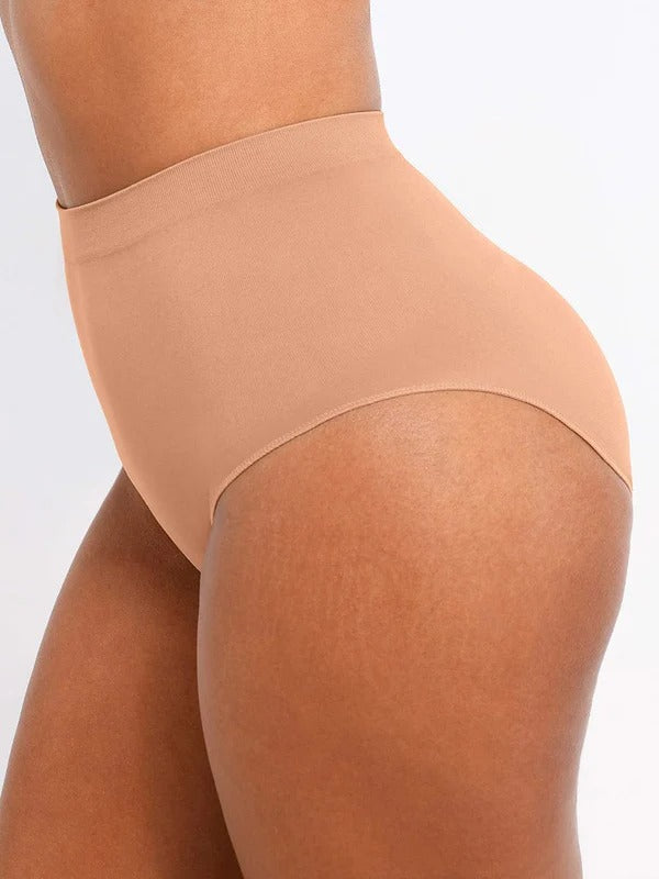 תחתון מחטב Seamless בגזרה בינונית עם חיטוב בטן ועיצוב ישבן