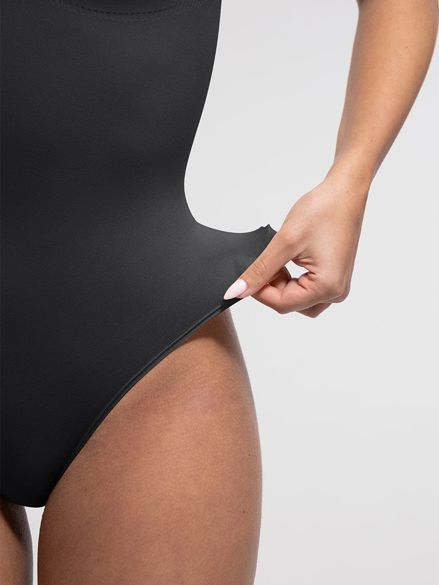 בגד גוף חוטיני מחטב Seamless עם תמיכת חזה וחיטוב מותניים ובטן