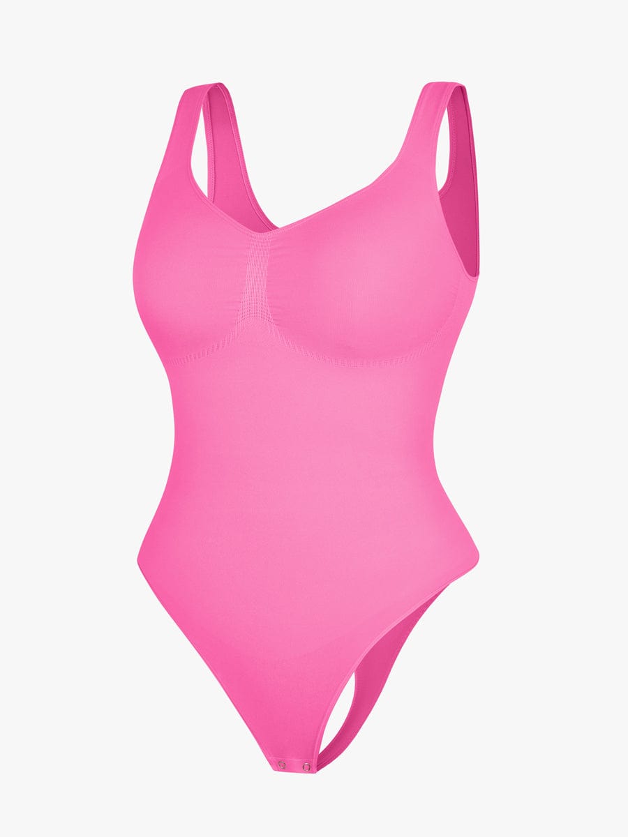 בגד גוף חוטיני מחטב Seamless עם תמיכת חזה וחיטוב מותניים ובטן