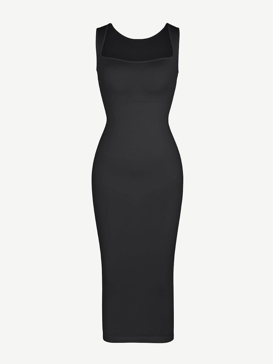 שמלה מחטבת Seamless עם חיטוב היקפי 360° למותניים